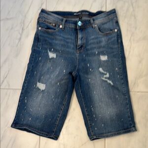 INC International Concepts Blue Jean Shorts sz 10